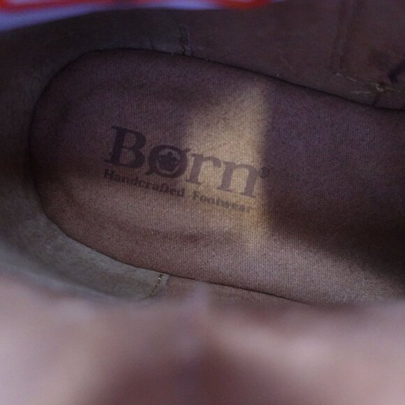 NEW Born Women's Viana Leather Suede Ankle Wedge Booties Brown Size 8 - Picture 7 of 7